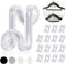 Mlici Hanger Hooks - 60 Pack Space Saving Clothes Hanger Connector Hooks for Closet Organizer (Clear)