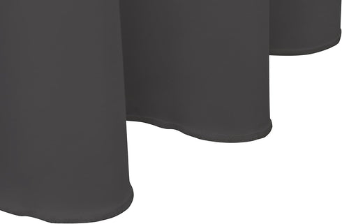 GEFEII Kitchen Black Tablecloth 70 inch Round Solid Polyester Table Cloth for Wedding Party Restaurant Banquet