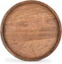 EDHAS (12" 12" 1") Round Wooden Decorative Candle Holder Tray for Coffee Table Centerpieces Modern Farmhouse Home