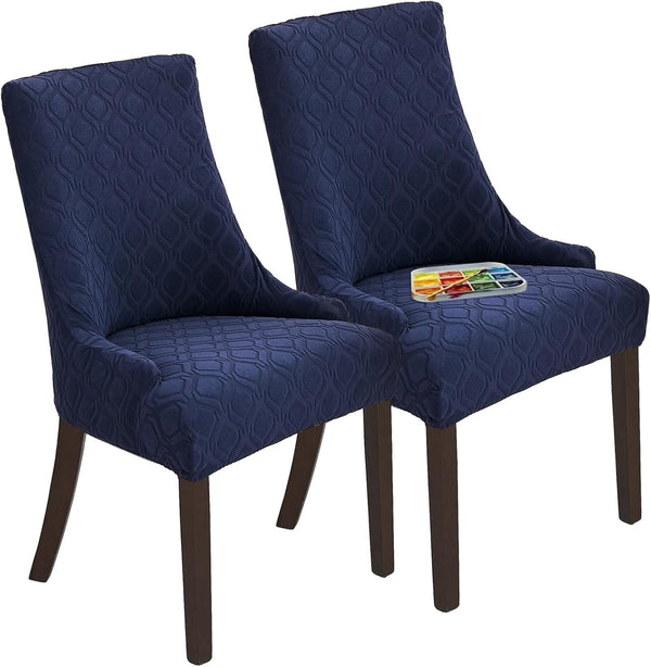 Wingback Side Chair Cover Stretch Dining Accent Chair Covers Slipcovers with Arm