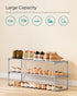 2-Tier 12-15 11.8 36.2 14.6 Inches, ULSA012G01 SONGMICS Shoe Rack, Shoe Organizer, Metal Storage Shelf, Upright