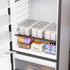 Yieach 2 Pack Stackable Snack Organizer for Pantry Shelf,Clear Pantry Organizers and Storage Bins