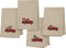 Primitives by Kathy Stitch Art Dinner Napkins Set - Truck with Christmas Tree