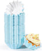 Blue Cupcake Liners - Standard Muffin Wrappers, Non-stick Greaseproof Baking Cups for Baby Shower, 100 Count