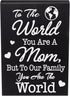 Mom Gift Sign, Handmade Wooden Quote Plaque for Mother's Day, Birthday, Christmas, Wall or Tabletop Decor