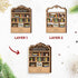 2025 Book Christmas Ornament - Wooden Books Ornaments for Christmas Tree - Book Lovers Gifts for Readers, Women, Men