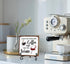 Coworker-01 Coffee And Wine Desk Decor Sign, Rustic Wooden Sign With Stand, A Good Day Starts With Coffee And Ends