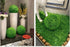 OOKi-Artificial Boxwood Ball Topiary Lifelike Plants, Half Round Topiary for Home Garden, Front Patio, Indoor/Outdoor