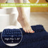 Small Bathroom Rugs - Non Skid Absorbent Kitchen Rugs and Mats Washable Microfiber for Bath Shower Indoor Outdoor Easy Wash Area Carpet, Navy Blue, 20" W x 32" L, 1 Piece by KGORGE