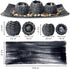 3 Coffee Table Decor, Pieces Candle Holders with Tray and Rocks, Centerpiece Table Decorations for Living Room, Dining