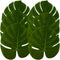 Hopeak Artificial Palm Leaves - 24 Pieces Large Leaves for Hawaiian Luau Party Decorations