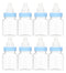 Baby Shower Favor - 36 Pack Mini Milk Bottle Party Gift Bag Boxes 1.5" x 3.5" - Baby Shower Candy Jar (Blue)