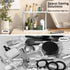PEKER Countertop Bamboo Bathroom Organizer Small Vanity Storage Shelf for Makeup, Perfume, Skincare Natural Cosmetics