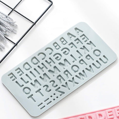 Verdental Silicone Letter and Number Candy Molds Set of 2 Non-stick Chocolate Molds for Happy Birthday Cake Decorations