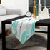 Cotton and Linen Triangle Table Runners, 120 Inches Long, Marble Dresser Scarves Table Decoration for Wedding