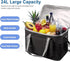 24L 36-Can iknoe Large Cooler Bag Collapsible, Insulated Bags, Leakproof Lunch Cooler Tote with Multi-Pockets for Adult