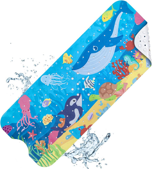 Baby Bath Mat Non Slip, Cartoon Kids Bath Mat for Tub 40