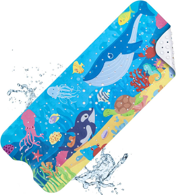 Baby Bath Mat Non Slip, Cartoon Kids Bath Mat for Tub 40