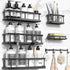 YASONIC Shower Caddy Adhesive, Rustproof Shower Shelves for Inside shower, No Drilling