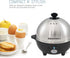 Elite Gourmet EGC-508 Rapid Egg Cooker - 7 Easy-To-Peel Hard, Medium, Soft Boiled Eggs, Poacher, Omelet Maker, Auto