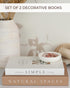 Set 2 Beautiful Decorative Books - of Boxes Enhance Your Coffee Table, Bookshelf or Mantel Shelf Decor - Aesthetic