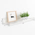 Upsimples 10 Pack Acrylic Shelves, 15" Floating Bookshelves for Wall Storage, Clear Display Shelf Organizer