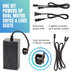 Dual Motor Power Supply Kit, Universally Compatible for Electric Reclining Furniture with Y Splitter Extension Cord