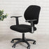Yikko Office Chair Covers, Elastic Stretch Slipcovers for Computer Chair, Anti-dust Removable Washable Cover (Black)