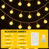 PJT 100 33ft 8 LED Hanging String Lights for Classroom Plug in Fairy Lights with Modes, Warm White String Lights
