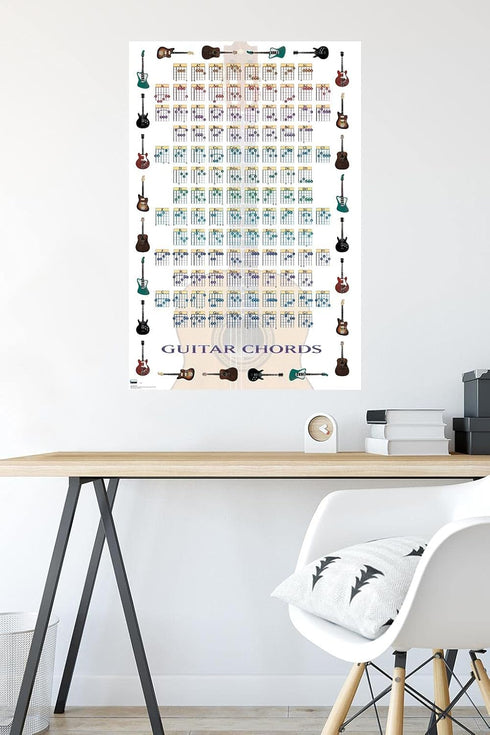 Trends International Guitar Chords II Wall Poster, 22.375" x 34", Unframed Version