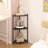 3 Wisuce Corner Shelf Stand - Tier Bamboo Small Corner Bookshelf for Office Kitchen Bedroom Plant Stand Living Room