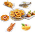 Fdit 3Pcs Air Fryer Racks, Stackable Dehydrator Racks for Food Grade Stainless Steel Air Fryer Accessories