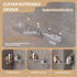 Corner Shower Caddy, Wall Mounted Acrylic Shower Shelf with Adhesive Tapes,Drainage Holes,Adjustable Angles,No