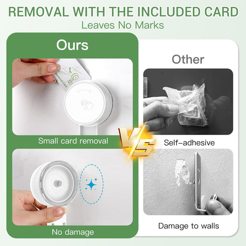 Hooks-2PACK 2pack LUXEAR Suction Hooks Powerful Vacuum Suction Cup Razor Single White