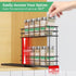 Mystozer 2.5" Wx10.43 Dx8.26 1 2 Pull Out Spice Rack Organizer for Cabinet, Slide Out Spice Racks, Easy to Install
