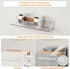 2 Pack Adhesive,15 Inch Clear Acrylic Shelves for Wall with No Drill Floating Shelves for Bathroom,Bedroom,Renter