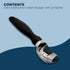 Deluxe Ice Cream Scoop with Soft Grip Handle & Lid Opener, Stainless Steel Heavy Duty Scooper Tool for Kitchen - Black