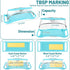 Butter Dish with Lid and Knife, Plastic Butter Keeper/Container for Countertop, Easy Scoop, No Mess Lid, BPA-Free, Dishwasher & Refrigerator Safe, Ideal for Home and Camping - Blue