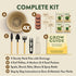 4 HOME GROWN Herb Garden Planter Indoor Kit Unique Christmas Gift for Adults, Men, & Women - Grow Heirloom Herb Seeds