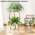 MOCORY 2 27" Plant Stand Indoor Outdoor Tier Tall Metal Potted Holder Rack Flower Pot Stand Heavy Duty Plant Shelf