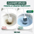 Set, (Pack 1) Electric Toilet Brush & Scrubber Self Cleaning Silicone Toilet Bowl Brush with UVC Light, Rechargeable