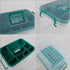Yesdate 1 Pack Plastic Medicine Storage Kit with Tray, First Aid Storage Box with Handles, Clear Household First Aid