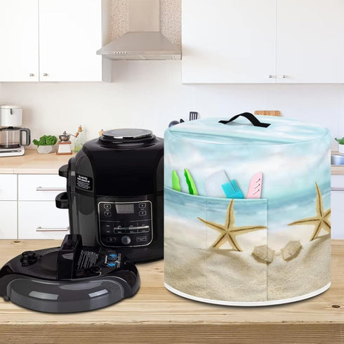 Air Fryer Dust Cover Compatible with 3 Quart, Insulated Kitchen Appliance Cover with Storage Pockets