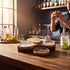 3 Rimmer Set Rimming Rimmer Mifoci Acacia Tier Margarita Salt Magnetic Station with Lid and Sponges Bar Glass Home Bar