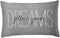 Emvency Throw Pillow Cover, Rustic Gray Follow Your Dreams Decorative Pillow Case, 20x30 Inch Queen Size Cushion