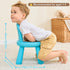 1-3, KidBloom Toddler Chair, Kids Chair for Table with Ergonomic Rainbow Backrest, Durable Small Versatile Plastic