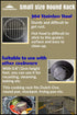 CAMPINGMOON f4.9-inch Round Stainless Steel Cooking Grid Grill for Backpacking Pocket Stove