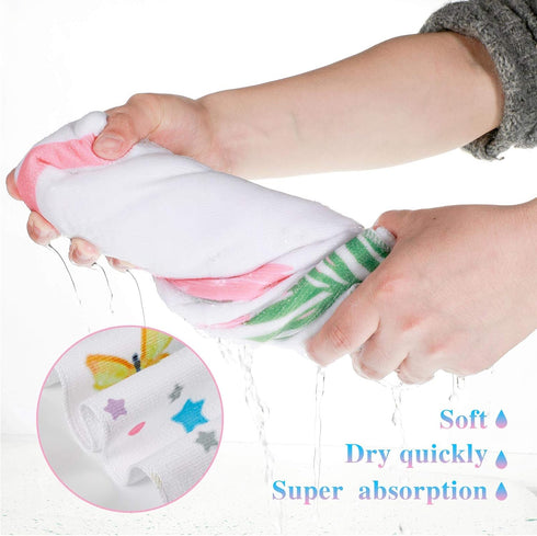 BOAO Unicorn Beach Towel for Girls - Microfiber Quick Dry Towel for Kids, Rainbow Bath Towel (Glitter Pink, Cute Style)