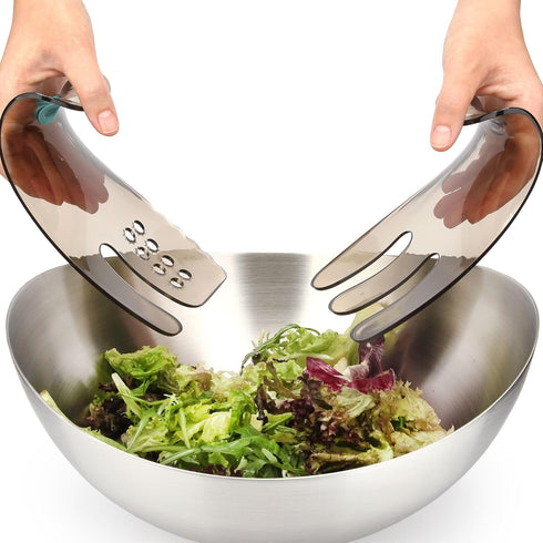 Salad Hands - Space Saving Salad Tongs for Serving, Dishwasher Safe, One Pair