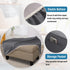 33"-34" H.VERSAILTEX Ottoman Cover Slipcover Rectangle Fit Length Footrest Sofa Slipcovers Stool Cover Footstool